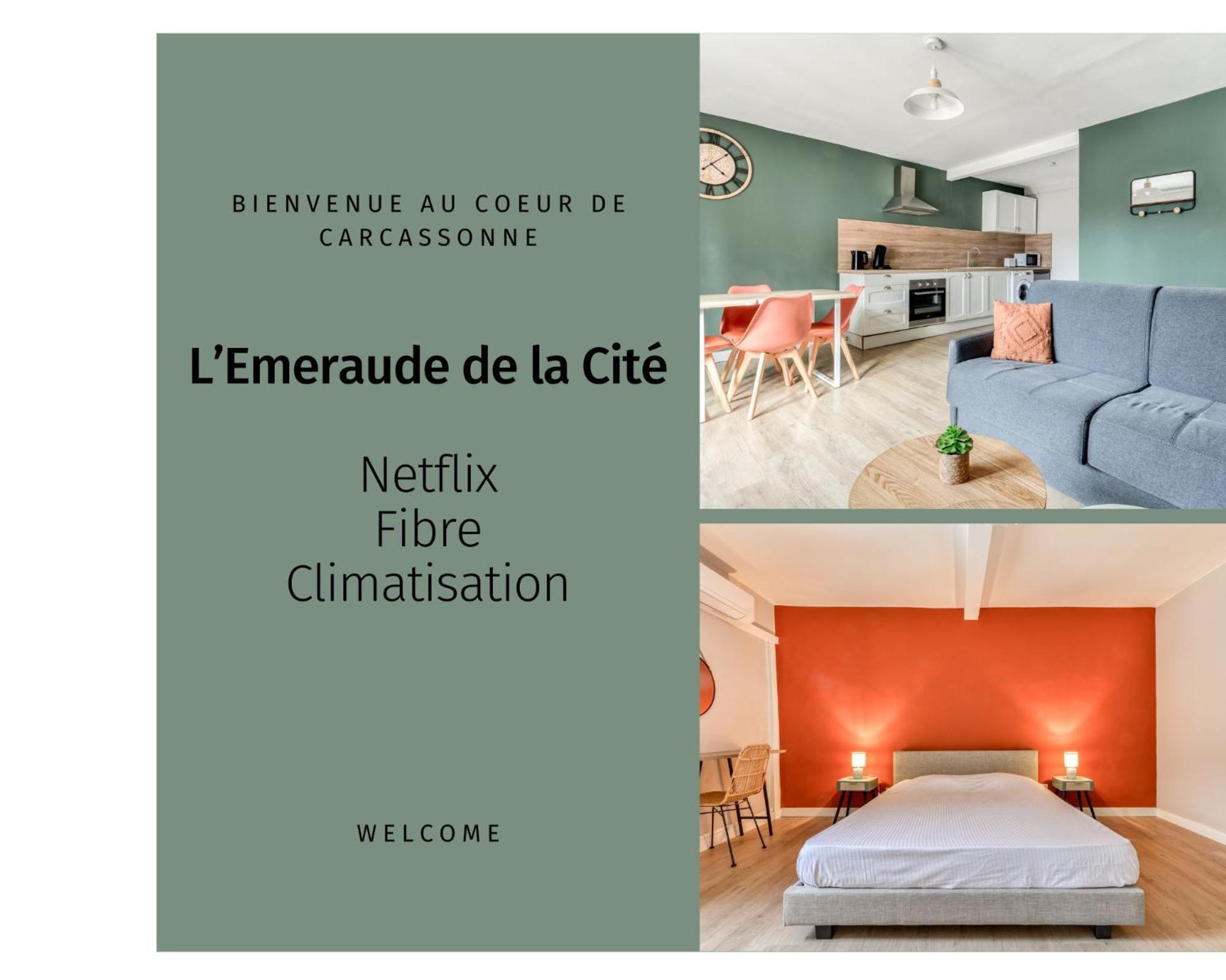 L'Emeraude De La Cite - Netflix - Fibre - Proche Cite - Clim Carcassonne Exterior foto